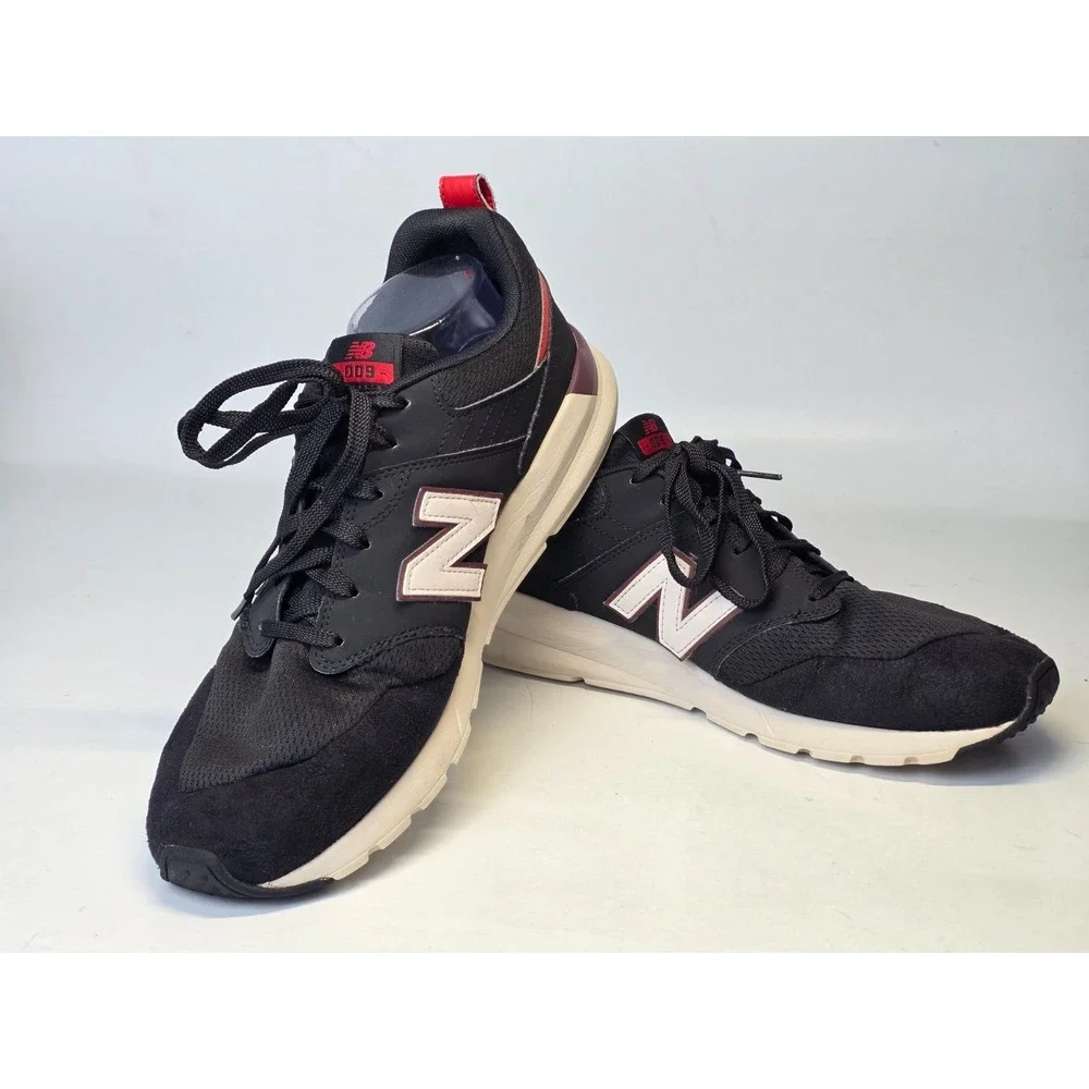 New Balance‎ 009 Men's Sneakers Size 12 D Black White Red Athletic Running Shoes